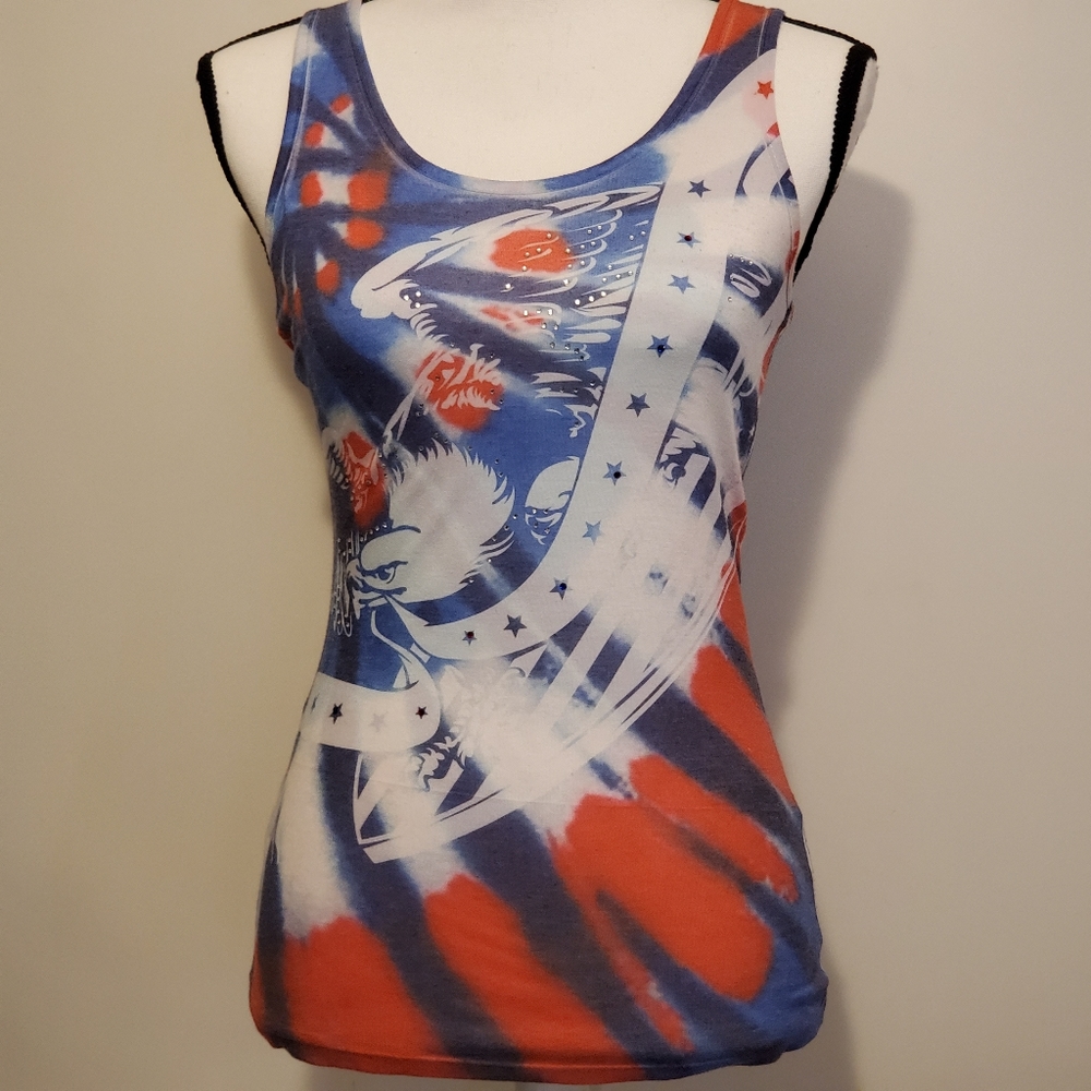 Prairie Rose Beautiful tie dye American top
